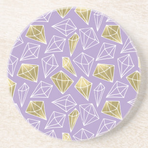 Porta-copos Natal dos Dourados Diamantes da Lavanda