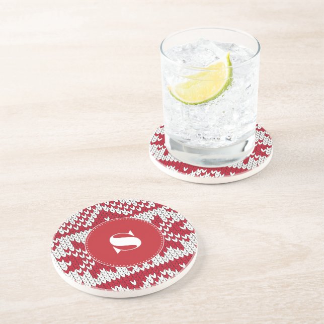 Porta-copos Natal Knit (Lateral)