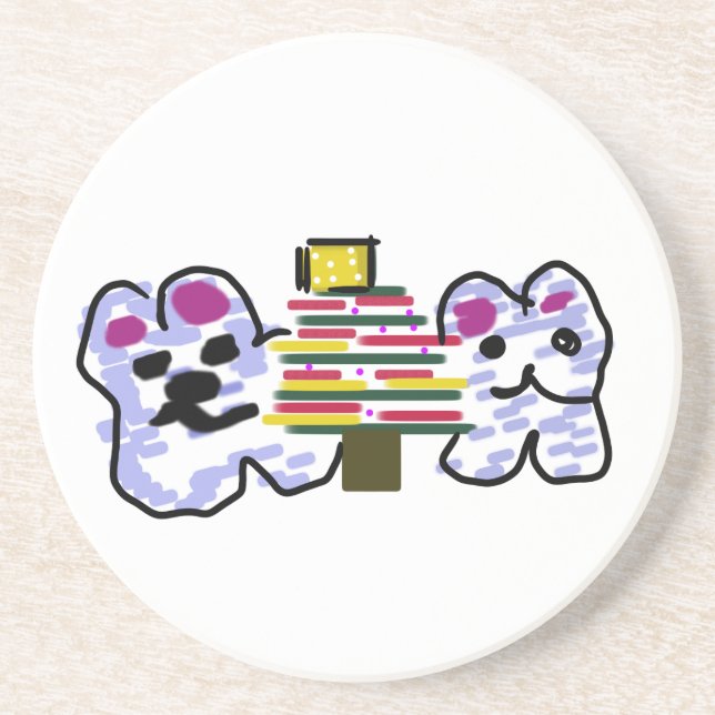 Porta-copos Natal para os ursos polares (Frente)