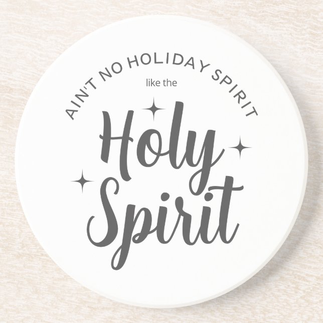 Porta-copos Natal Religioso Cristão de Espírito Santo Feriado (Frente)