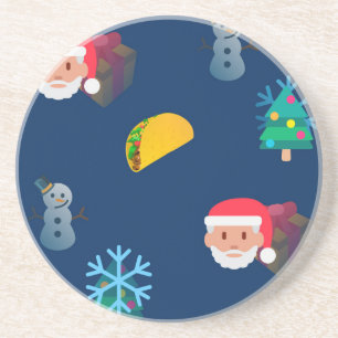 Porta-copos natal taco emoji