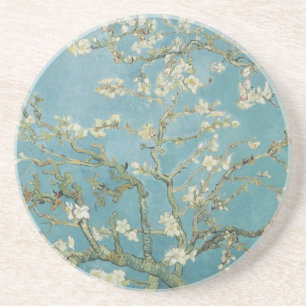 Porta-copos Natureza das flores da amêndoa dos ramos de Gogh d