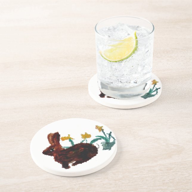 Porta-copos Natureza das flores do coelho (Lateral)