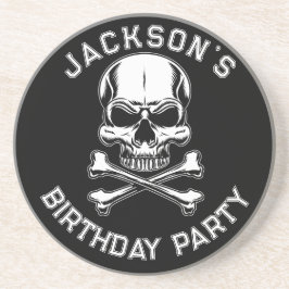 Porta-copos Negra-Negra-Crânio do Navio Pirata