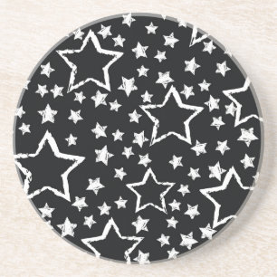 Porta-copos Negras, estrelas brancas: granizo urbano.