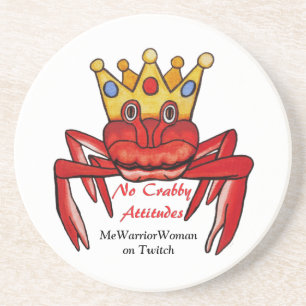 Porta-copos Nenhuma atitude de Crabby, MmeWarriorWoman no Twit