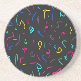 Porta-copos Neon Bright Marks on Black