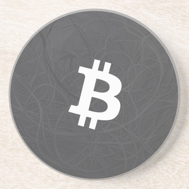 Porta-copos Neurônio Bitcoin Cinza (Frente)