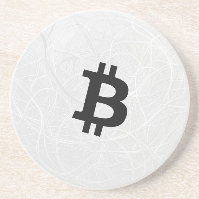 Porta-copos Neurônio Branco Bitcoin (Frente)