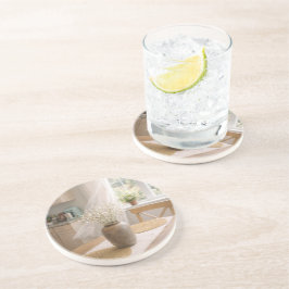 Porta-copos Neutral Farmhouse Wildflower Floral Sandstone