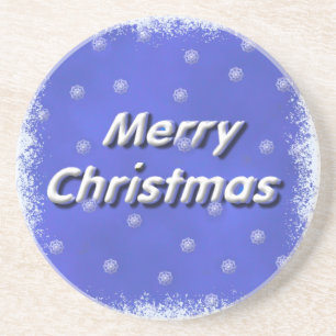 Porta-copos Neve de Natal Feliz em 3D