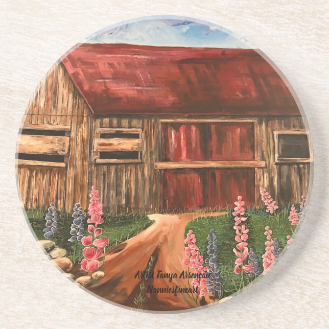 Porta-copos No Campo Rustic Cottage Sceners (Frente)