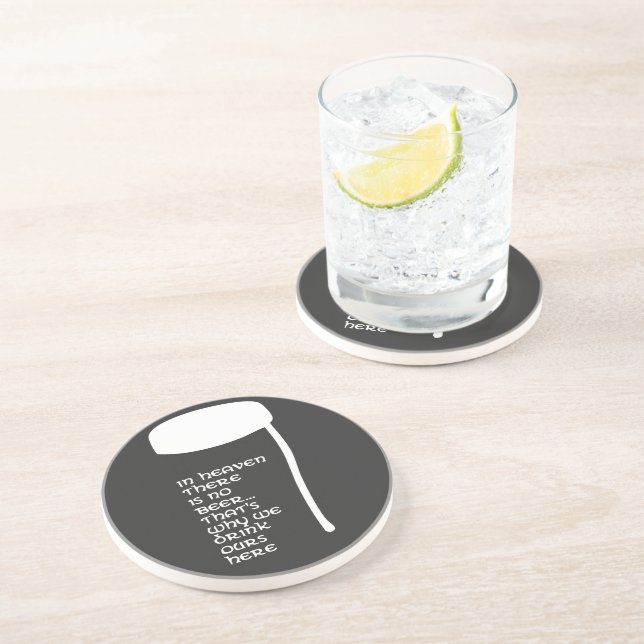 Porta-copos No céu não há cerveja (Lateral)