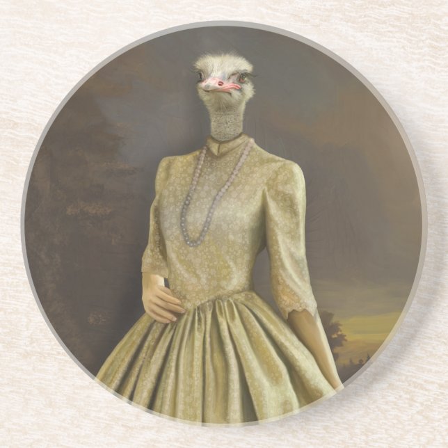 Porta-copos Noble Beasts - Dandy Ostrich  (Frente)