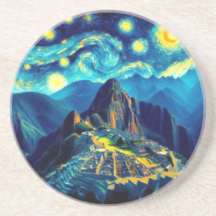 Porta-copos Noite Estrelada Machu Picchu Peru