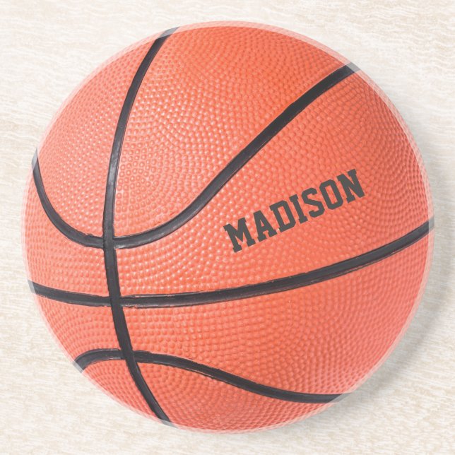 Porta-copos Nome personalizado de basquetebol (Frente)