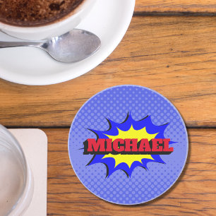 Porta-copos Nome personalizado de quadrinhos de super-heróis