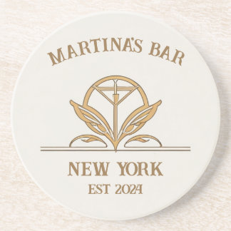 Porta-copos Nome personalizado do logotipo Martini do Bar pers