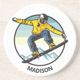 Porta-copos Nome personalizado SNOWBOARDER