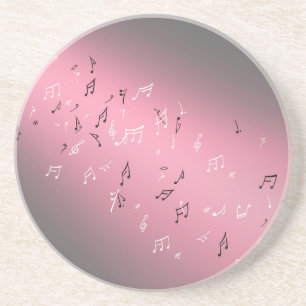 Porta-copos Notas Musicais na Sandstone à Lua