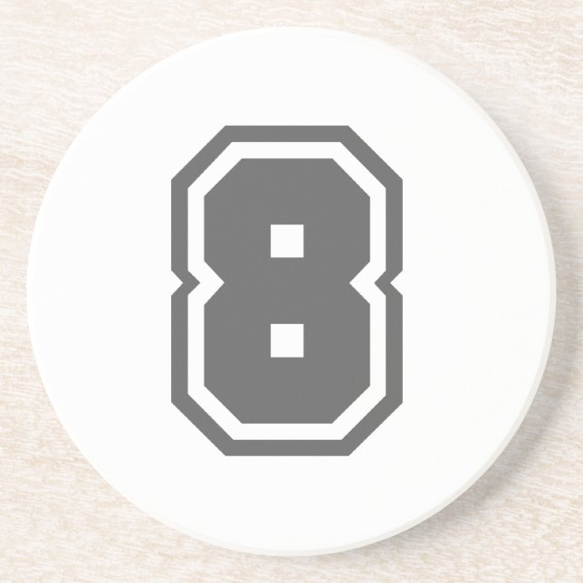 Porta-copos Número 8 (Frente)