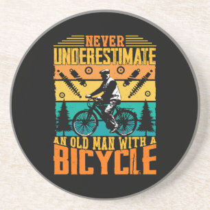 Porta-copos Nunca Subestime um Homem Velho numa Bicicleta