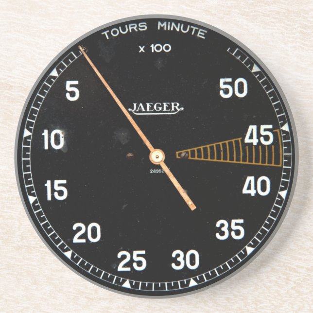 Porta-copos O carro clássico rev contra, calibre do tacômetro (Frente)