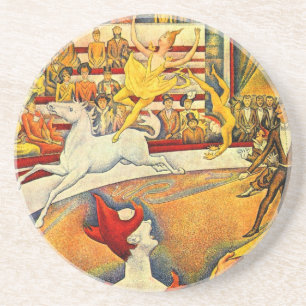 Porta-copos O Circo por Georges Seurat, Arte Fina Vintage