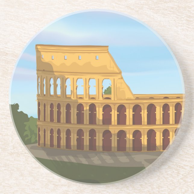 Porta-copos O Coliseu de Roma (Frente)