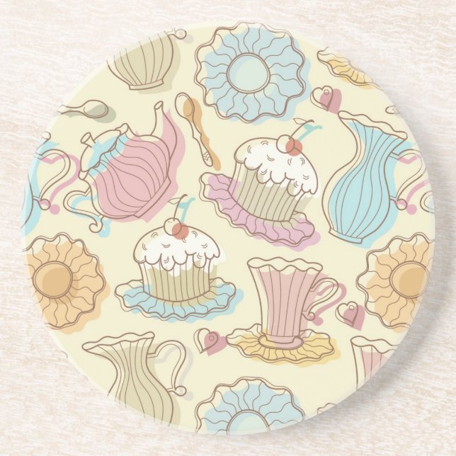 Porta-copos O desenho da mão torna côncavas silhuetas (Frente)