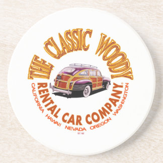 Porta-copos O logotipo clássico da Woody Rental Car Company Ve