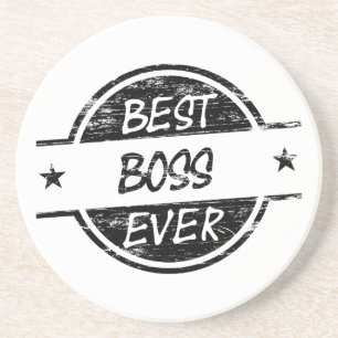 Porta-copos O melhor preto do chefe nunca