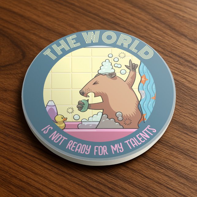 Porta-copos O Mundo Não Está Pronto Para Cantar O Groundhog (Criador carregado)