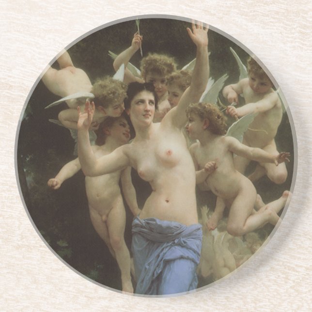 Porta-copos O ninho dos Wasp de William Adolphe Bouguereau (Frente)