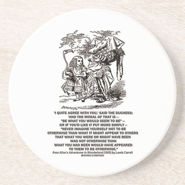 Porta-copos O país das maravilhas seja o que você pareceria (Frente)