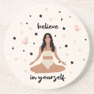 Porta-copos O porteiro acredita em si mesmo