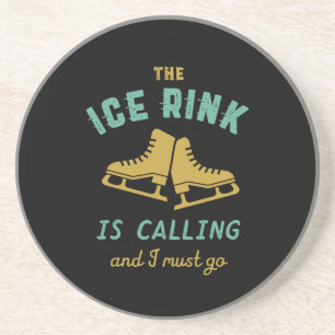 Porta-copos O Rink De Gelo Vintage Está Ligando. Preciso Ir