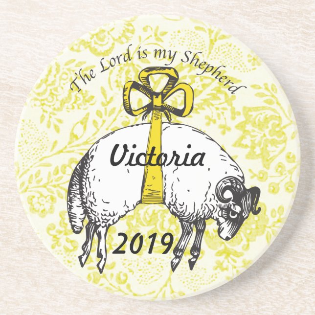 Porta-copos O SENHOR é o meu pastor Salm 23 (Frente)