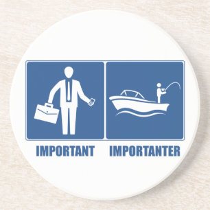 Porta-copos O Trabalho É Importante, A Pesca É Importante