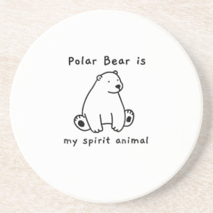 Porta-copos O Urso Polar Bonito É Meu Urso Animal Espírito.