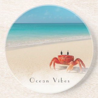 Porta-copos Ocean Vibes - Caranguejo Sandstone Personalizável