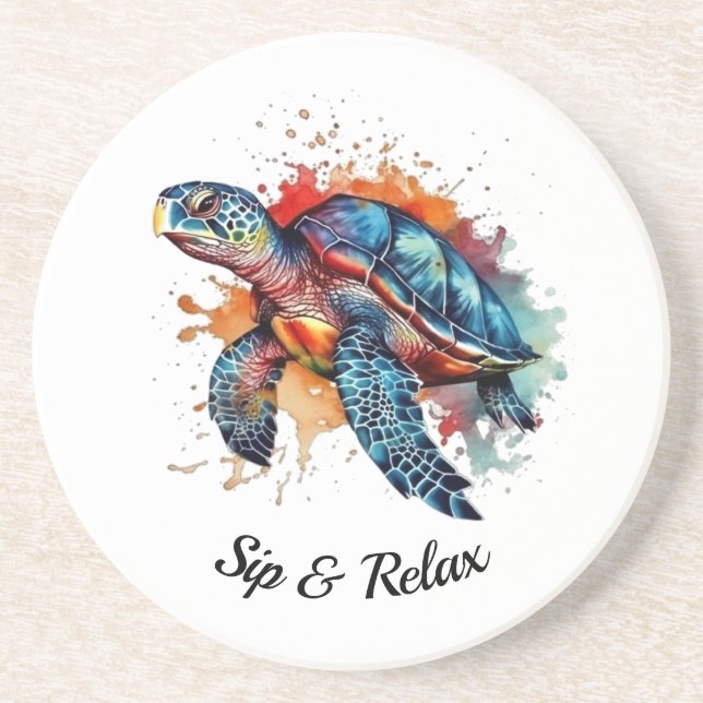 Porta-copos Ocean Wanderer, personalizado (Frente)