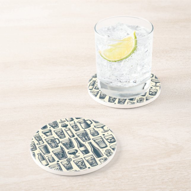 Porta-copos Óculos e Garrafas Design (Lateral)