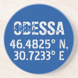 Porta-copos Odessa Ucrânia Latitude & Longitude Afastada