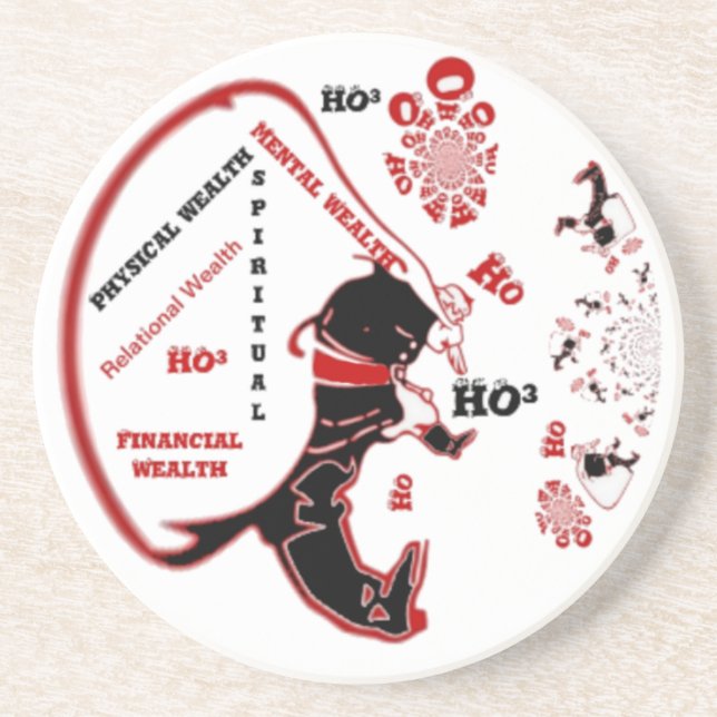 Porta-copos Oferta de Papais noeis Secretos - Prosperidade e R (Frente)