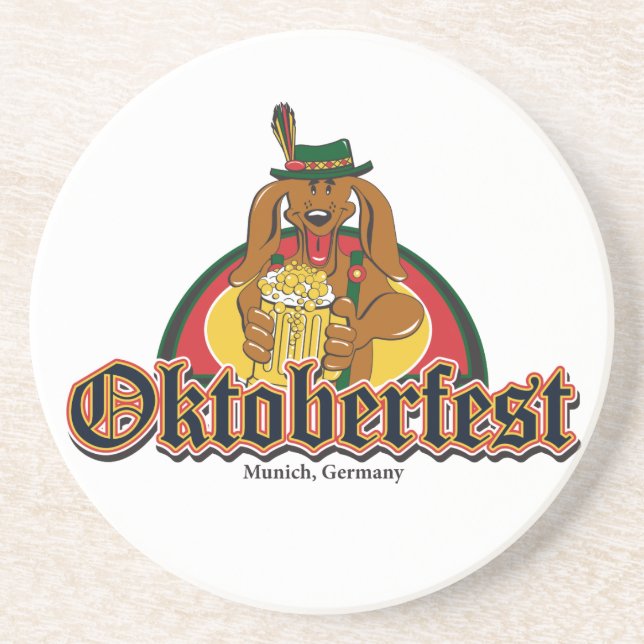 Porta-copos Oktoberfest Dachshund (Frente)