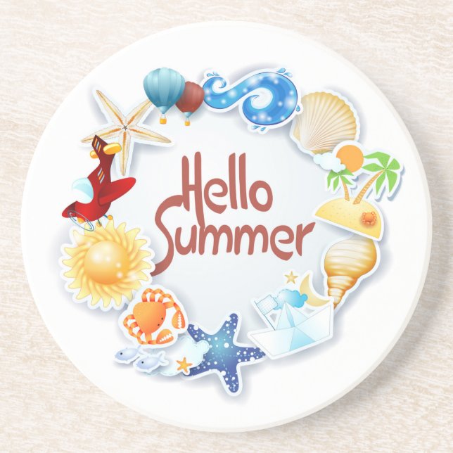 Porta-copos Olá Summer (Frente)