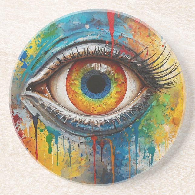 Porta-copos olho convidativo (Frente)