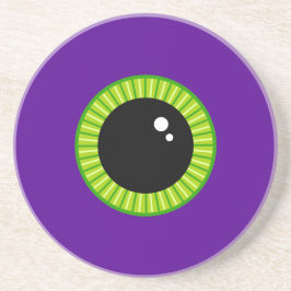 Porta-copos Olho Verde Engraçado e Monstro Roxo