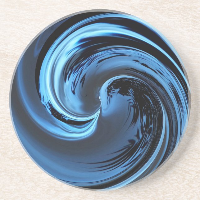 Porta-copos Onda da Ilha Azul Sapphire (Frente)
